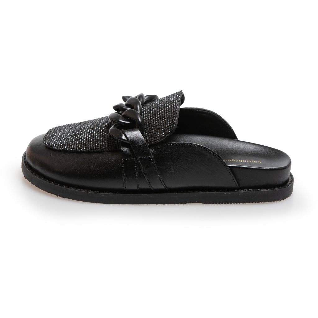 Black mule slides on sale