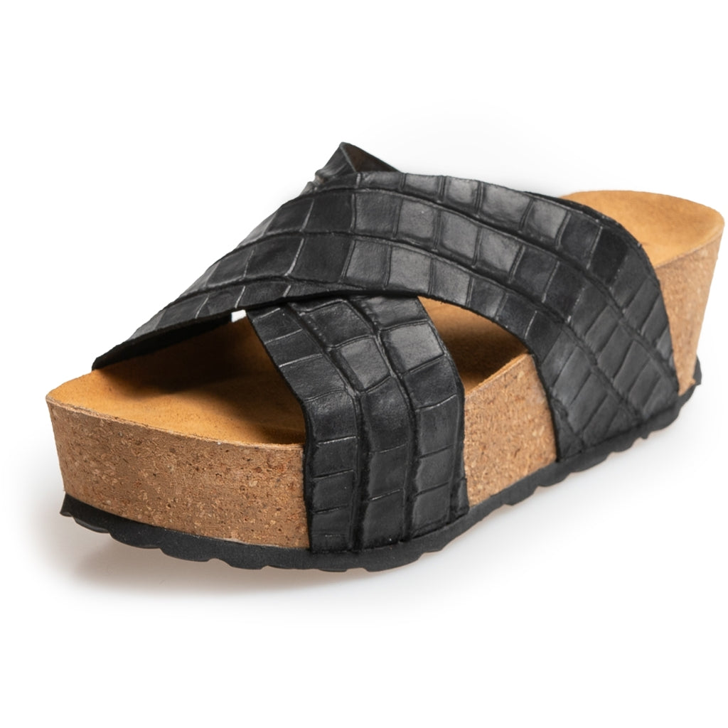 COPENHAGEN SHOES COCO Keilsandalen 0001 BLACK