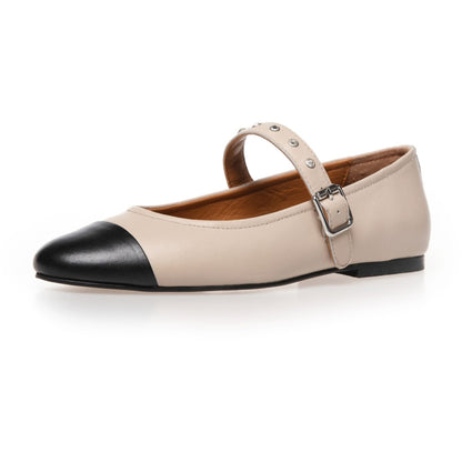 COPENHAGEN SHOES DREAMING OF LOVE Ballerinas 0003 BEIGE/BLACK