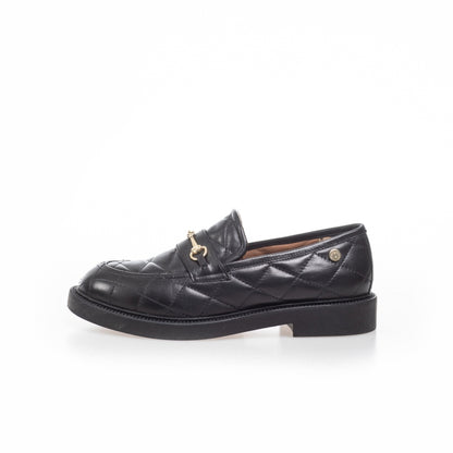 COPENHAGEN SHOES EMBRACE QUILTED Loafer 001 Black