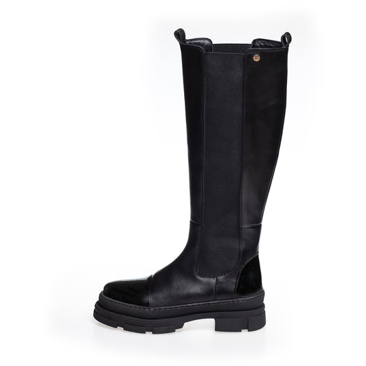 COPENHAGEN SHOES FOLLOW ME Long boot 002 Black (with black stiches)