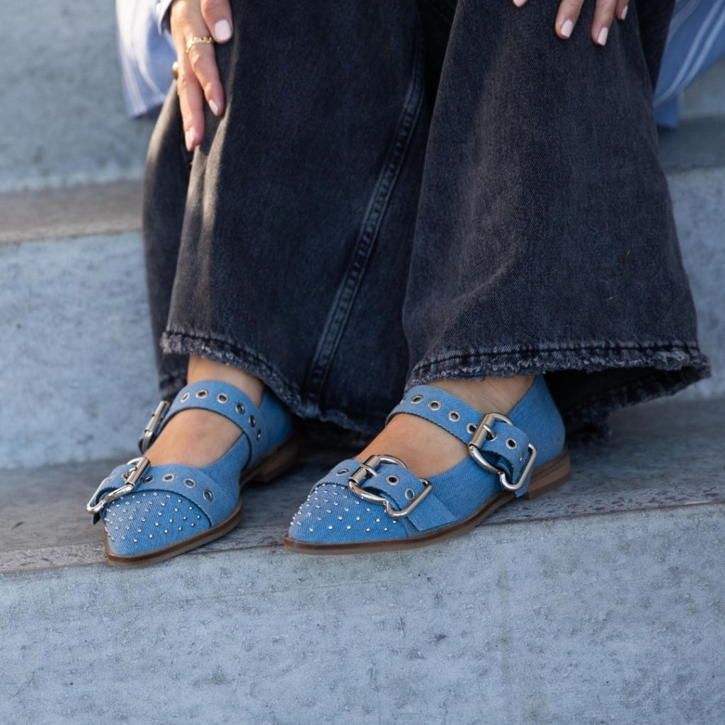 COPENHAGEN SHOES FUTURE VIBES - BLUE DENIM Ballerinas 0740 BLUE DENIM