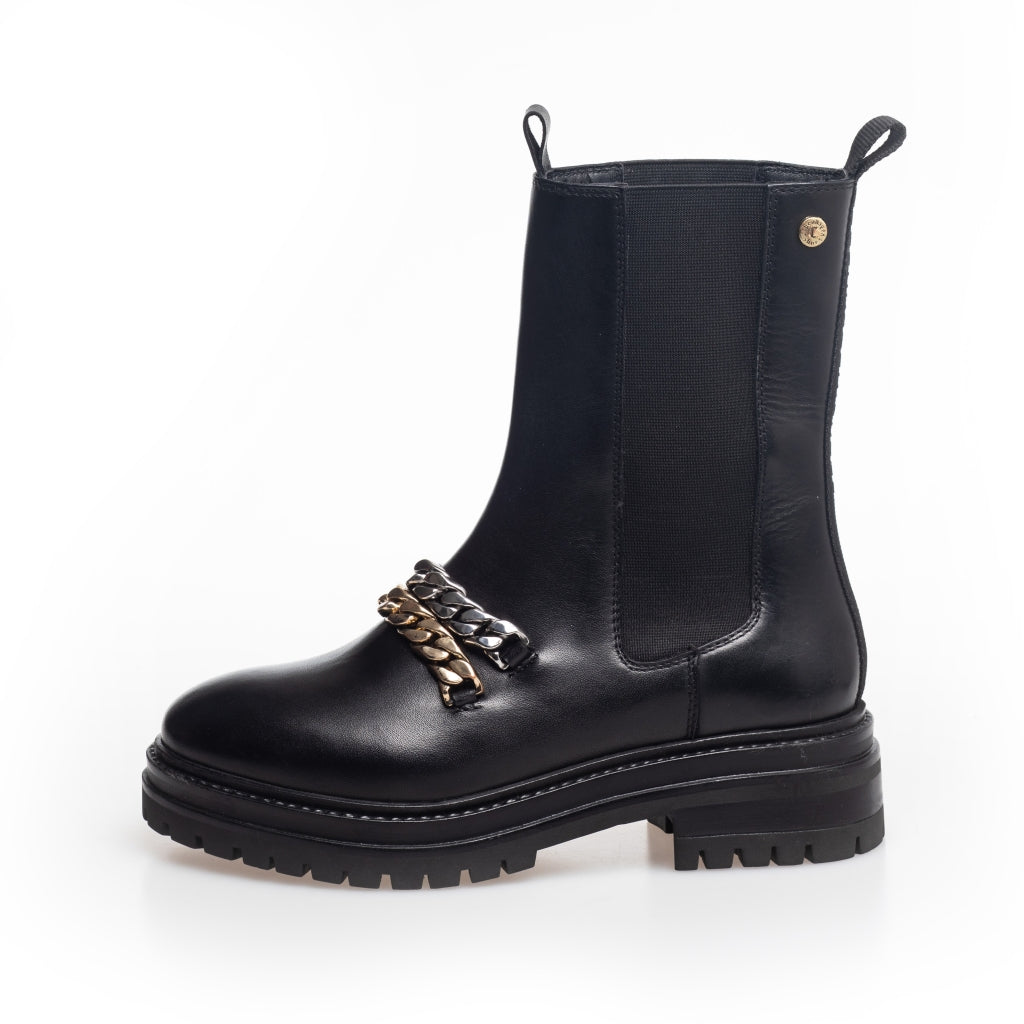 COPENHAGEN SHOES I'M HERE Stiefel 2210 BLACK W/GOLD + SILVER