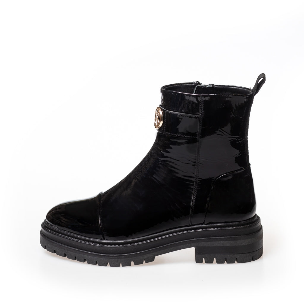 Black high top boots ladies online