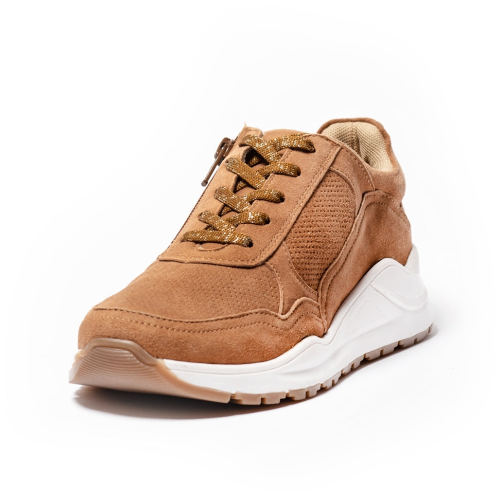 COPENHAGEN KIDS MIA SNEAK/KIDS NUBUCH BS. Sneakers 0241 COGNAC