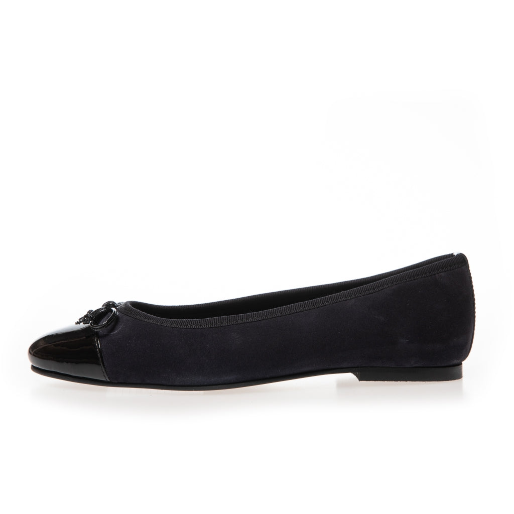 Black suede ballet flats online