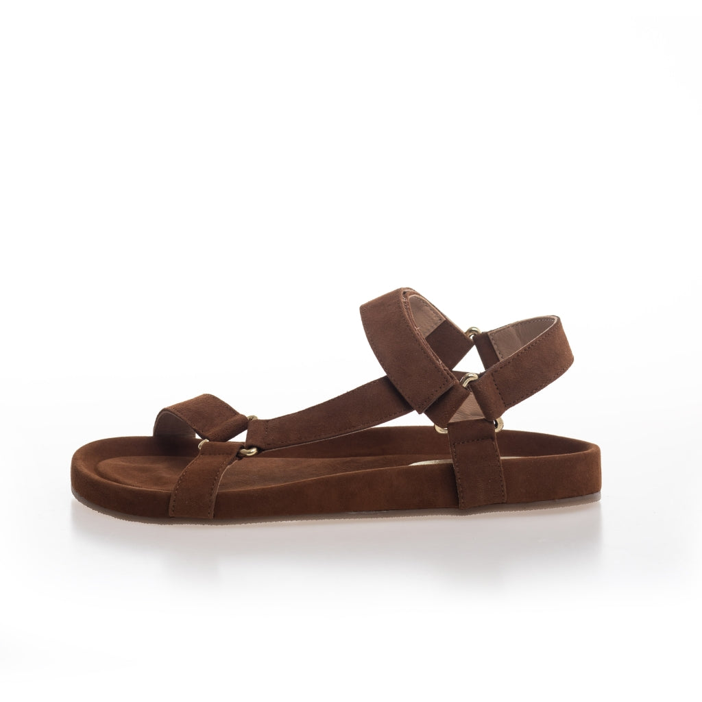 COPENHAGEN SHOES PEACE suede Sandalen 112 Cognac