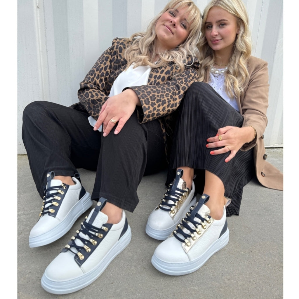 Black gold and white sneakers online