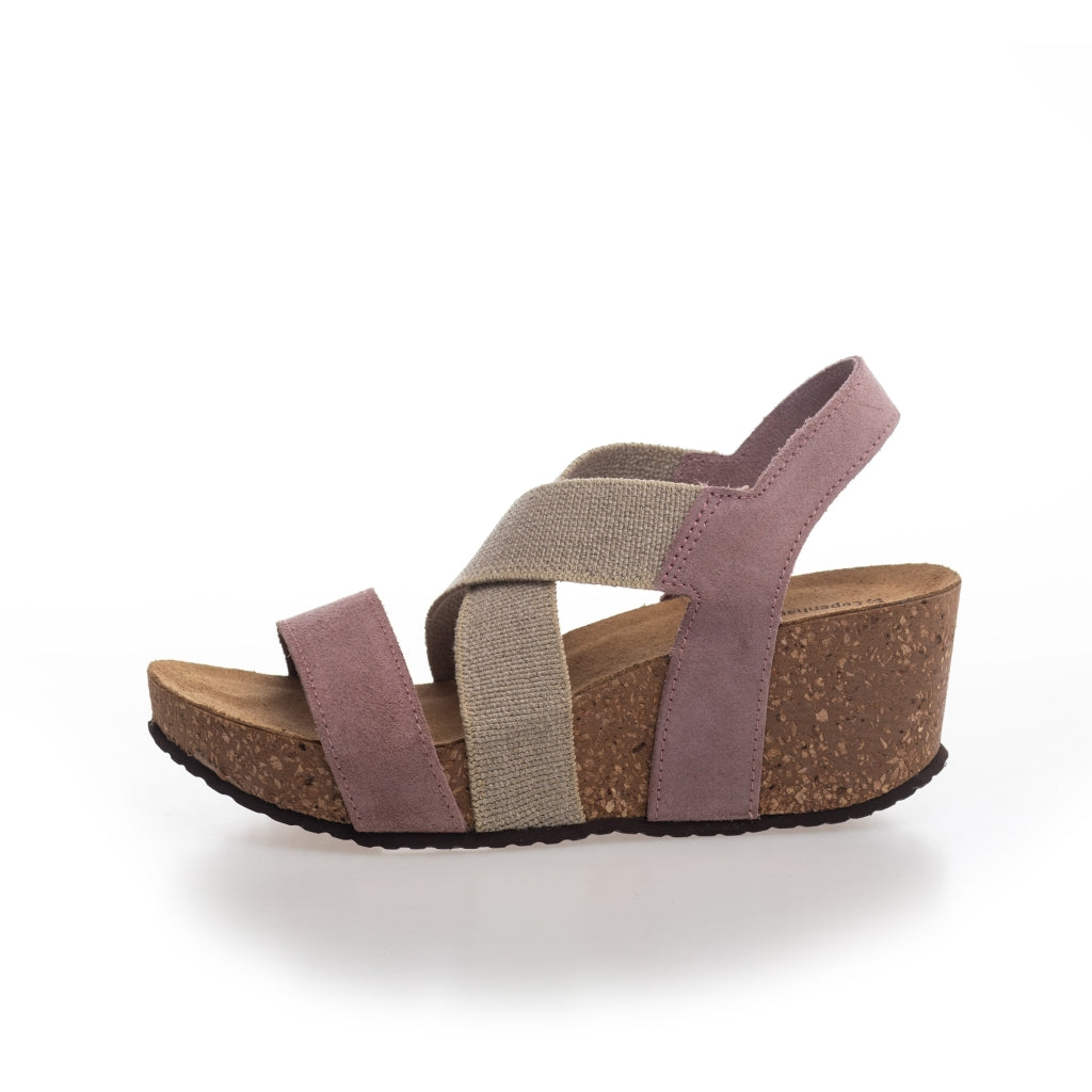 COPENHAGEN SHOES STACIA 21 Canvas Keilsandalen 030 Rose