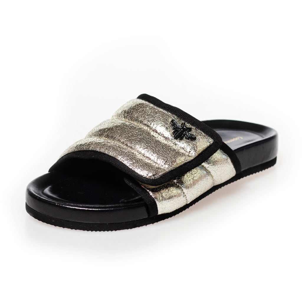 COPENHAGEN SHOES STORIES - METAL Slippers 501 GOLD/BLACK