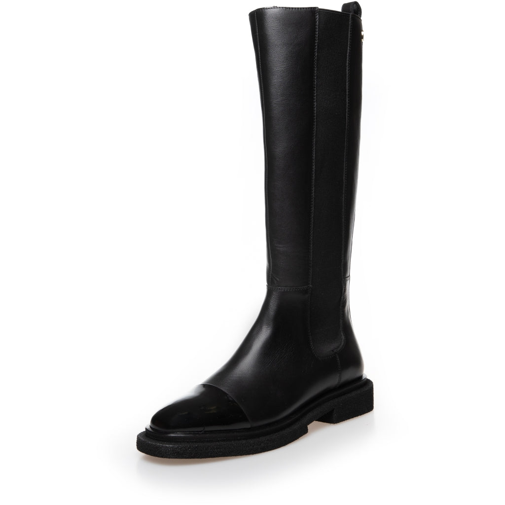 COPENHAGEN SHOES THE ART BOOT PATENT/TOE Long boot 0001 BLACK