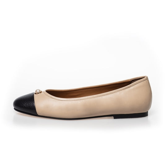 COPENHAGEN SHOES THE NEW PEARL BALLERINA Ballerinas 0007 BLACK / NUDE