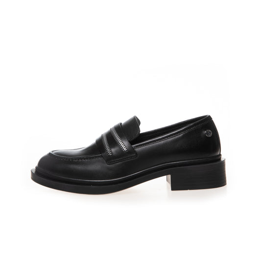 COPENHAGEN SHOES THE ZIP Loafer 0001 BLACK