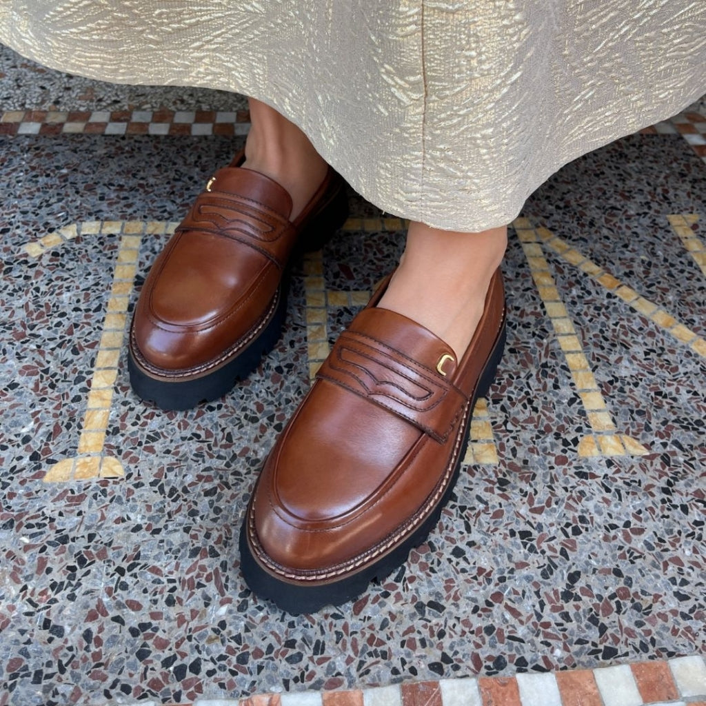 COPENHAGEN SHOES WALK FOR ME Loafer 0241 COGNAC