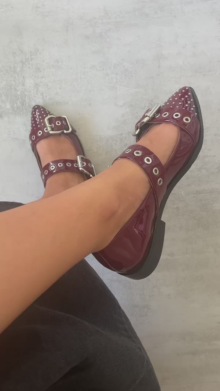 COPENHAGEN SHOES FUTURE VIBES PATENT Ballerinas 229 Bordo